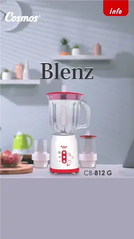 Blender Canggih Bisa Ngeblenz & Berhenti Sendiri? Woww.. emang Blender Cosmos Blenz solusi tepat banget nih buat Keluarga Cosmos yang serba sibuk. jadi gak perlu ditunggu lagi deh pas lagi ngeblender, makin bisa sat set di dapur kan. #BanggaCosmos #Blender #Blenderblenz #blendercosmos # fyp #beauty 