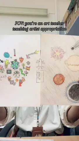 artist appropriation 101 #art #teacherlife 