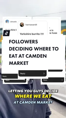 LETTING MY FOLLOWS DECIDE WHERE WE EAT AT CAMDEN MARKET 🤤 #CamdenMarket ❤️ FOLLOW TO JOIN THIS EPIC FOOD JOURNEY ❤️  🙋🏼‍♂️ I put a poll up on my stories asking where you guys want to see me eat in Camden, this received the most votes so off we went! I know haters will be like that’s not a roast 🍽️ and it’s a gimmick but I generally thought it was banging 💥  😃The gravy was thick and had a proper decent flavour (not like bisto), the herbs and the fat from the 🥩 came though too which was very enjoyable, the 🥩 brisket was really succulent and tender and you could proper taste the seasoning on the 🥔 . ❤️ how a 🧀 blanket can be added too for extra sexyness! 🤤  ☕️ The coffee cup on the side is a cool additional if you want to take ‘the 💴 shot’ but if you’re just looking to eat it you probs don’t need the extra gravy! Buzzing to head back and try their cheesy gravy fries 🍟  👨🏻‍🦰 Follow for the best food recs @eatingwithtod  📍 @yorksburrito  🗺️ @camdenmarketldn  🌟 If you can’t take a date, take a mate! TAG TAG TAG x  #camden #streetfood #roastdinner #buritto #food #Foodie #foodreview #london #londonfood