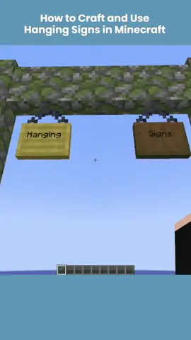 Hanging Signs #Minecraft #minecraftsigns #minecrafthangingsigns #minecrafttutorial #minecraftcrafting #minecrafttips