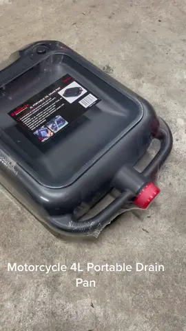 Motorcycle 4L Portable Oil Drain Pan #industrytoolco #bikeservice 