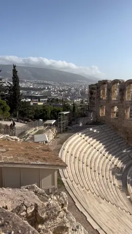 Odeon of Herodes Atticus.  This ancient amphitheater is still used to this veraty day for concerts and even theatrical productions #amplitheater #athens #athensgreece #greece #mylife #destinations #seetheworld #wonderlust #travel #traveltiktok #awesome #vacation #vacationmode #blog #blogger #Vlog #europe #mediterranean #hellanic #ελλαδα🇬🇷 #Home #greeklife #greek #opa 