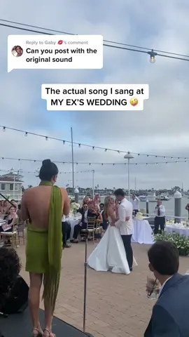 Replying to @Gaby 💋 this is the actual song I sing at my ex-boyfriend’s wedding 🤦🏻‍♀️ ##exeswedding##firstdancesong##wedding##storytime##fml##acousticcovers##singer