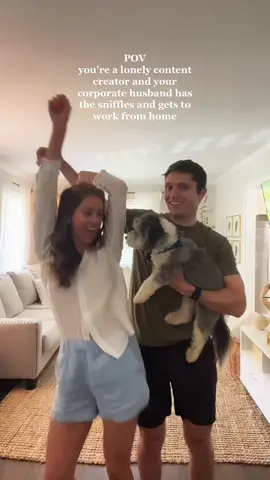 Party at the Gillespie house 🥳 but for real….working from home alone is the best and worst thing ever #happytoseemyhusband #younghusbandandwife #atlantacontentcreators #Lifestyle #fyp 