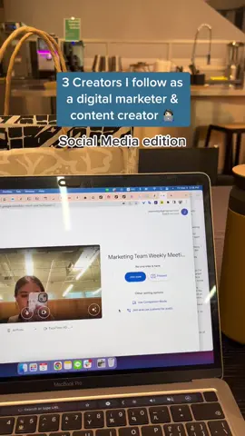 Here are 3 creators I follow as a digital marketer, content creator and social media stratgiest 👩🏻‍💻 All three of them offer incredible insights into the social media and content creation world.  If you want to become a better social media manager or content creator, I would highly recommend following them:  👉🏻 @Sophie  👉🏻 Savannahcasemedia 👉🏻 @Rachel Pedersen  #socialmediamarketing #socialmedia #contentcreator #contentcreation #contentstrategy #freelancer #socialmediastrategy #creatives #creativestudio #marketing #digitalmarketing 