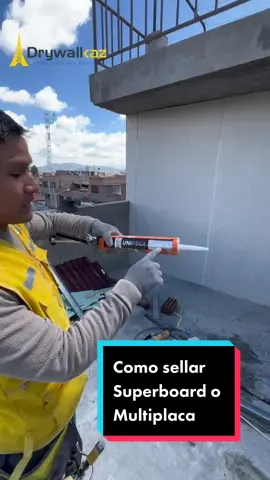 🔥⚡️Como sellar multiplaca de manera correcta #drywall #fypシ #video_viral #tutorials 