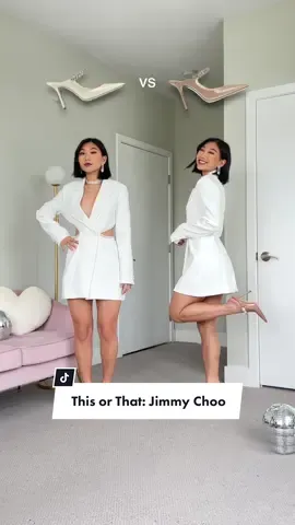 this or that: which @Team Jimmy Choo bridal shoes steal your heart? 🤍💍✨ #JimmyChoo #IDoInChoo #fashion #thisorthat #outfitinspo #bridaloutfits 