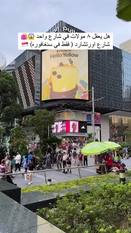 الاسواق في سنغافورة 😍🛍️ شارع المولات 