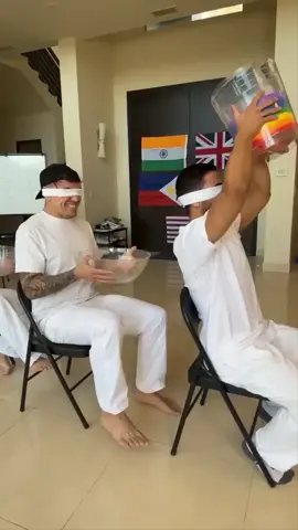 Fill The Cup with Rainbow Sand Challenge