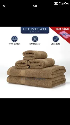 Bộ 5 khăn tắm, lau mặt Lotus Towel 100% cotton mềm mịn🍀🥰👉👉150K