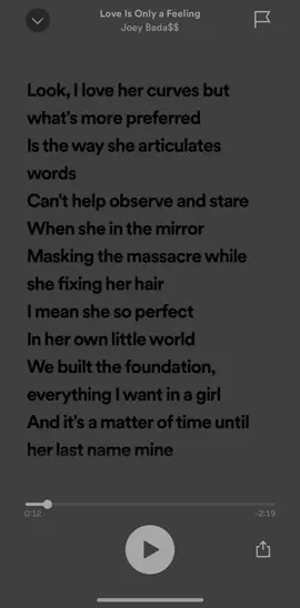 Full song #loveisonlyafeeling #joeybada$$ #moodedits #songedit #fypシ 