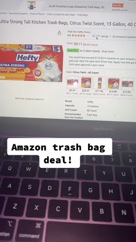 Great trash bag amazon deal #amazondeals #amazondeal #couponcommunity #coupon #trashbagdeals #amazoncoupons #couponingforbeginners #couponingdealsthisweek #amazonfinds 