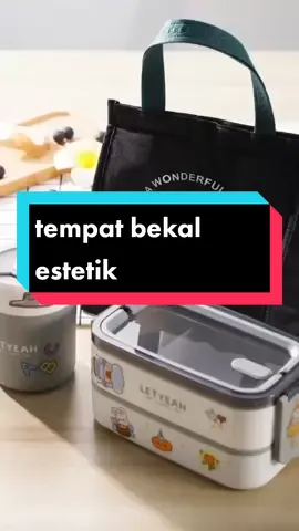 tempat bekal makanan estetik #bekalanak #bekalsuami #lunchbox #tempatmakan #tiktokshopindonesia 
