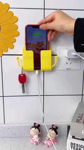 Wall-mounted mobile phone holder, there is a place for small mobile phone items, very convenient!#mobile phone holder Wall Mounted Phone Holder#good things to share#good things recommended