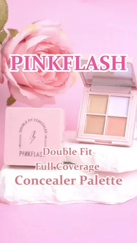PINKY🎀 Double Fit Full Coverage Concealer Palette🌺 #pinkflash #pinkflashbeauty #concealer #concealerpalette #CeritaKeluarga  #CeritaKeluargawithFamilyTheme 