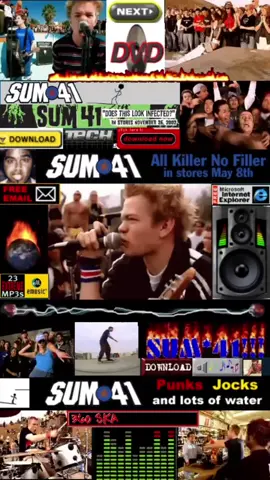SUM41 (1996-2023) // inspired by: @Sum 41 #sum41 #sum41intoodeep #poppunk #fyp #retroaesthetic #nostalgia #y2k 