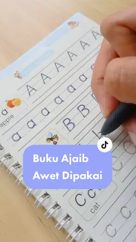 Kapan lagi belajar menulis dengan beli buku sekali, bisa dipakai berkali-kali 🥰 #sankmagicbook #bukuajaib #magicbook #bukubelajarajaib #bukuajaibviral #belajarhurufabc #belajarangkadanhuruf #belajarangka #belajarmenggambar #belajarmenghitung #belajarsambilbermain #bukuanakmurah 