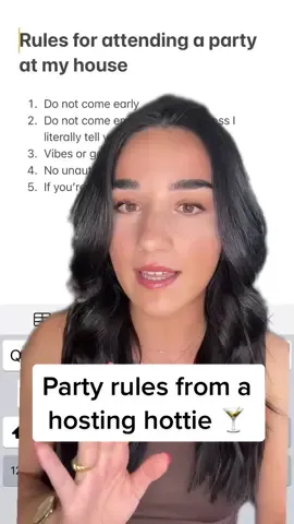 Hosting hottie rules. #dinnerparty #hostingera #hosting #hostess #dinnerpartyideas #hostingrules #greenscreen 