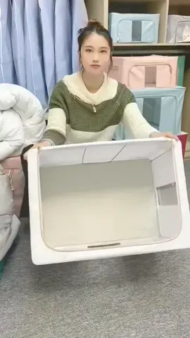 Foldable Storage Box for Cloths 49 pesos Lng!!!#goodthing #fyp #foryou #toolset #foldablebox #tiktokshop #storagebox #organizer 