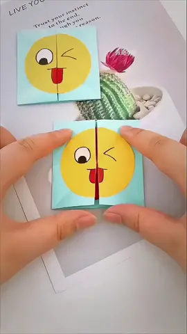 Paper Emoji craft 😛 #DIY #DIYpaper #papercraft #500k #paper #easy #foryou #foryuopage 