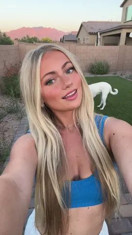 I have this one too featuring a special guest #dog #zachbryan #somethingintheorange #country #sunset #Summer #bevcart #fyp #foryou #arizona #uofa 
