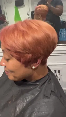 Cut and Color correction! ❤️We added some rose gold and it was perfection 😘 #rosegold #rosegoldhair #colorcorrection #shorthair #naturalhair #blackhairstyles #ncstylist #ncsalon #pulpriot #fyp #foryoupage #blackgirlhair 