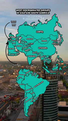 Video idea: @🇲🇰Macedonian maps🇲🇰  Most discriminated groups in asia and South America #asia #asian #southamerica #southamerican #brazil #china #mapper #mapping #colonisation #worldmapper #ancestry #hate #haters #discriminacion #map  #countries #migrants #History #immigration #diaspora #education #fyp #viral 
