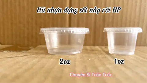 Hũ nhựa đựng nước sốt, sốt chấm, gia vị  1oz 30ml, 2oz 60ml #chuyensitrantruc #hunhuadunggiavi #humuoitieu #hudung 