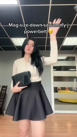 Nakapag size down na ba ang lahat? 🙈❤️ #SammyJPowerbelt #waisttrainer #staileyyy 