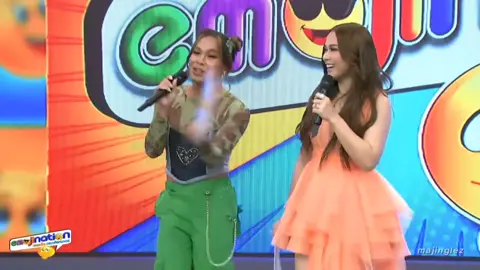 ME AND MY BESTIE HAHAHAHAHAHA #majasalvador #awrabriguela #emojination #tv5 #fyp #trend 
