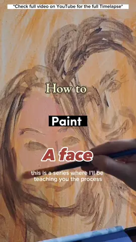 (Part 2) a painting from start to finish #portrait #painting #art #acrylicpainting #paintingtutorial #fyp #artistsoftiktok 