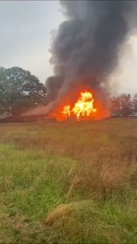 My neighbors barn got stuck by lightening and caught fire. No insurance on it. Total loss.  I feel so bad for him, 10s of thousands of dollars in tools, trailers, boats, cars, trucks etc gone up in flames 