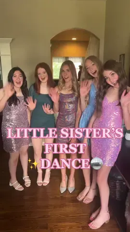 I definitely did not look this gorgeous in 8th grade hahahaah… Yay for their first dance!!!! 🥹🥹 stop growing up!!!! #schooldance #beforeandafter #glitterdress #eighthgrade #8thgrade #8thgradedance 