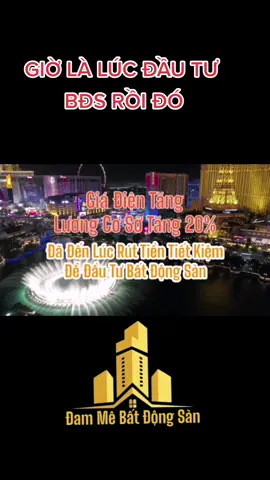 Đã đến lúc rút tiền tiết kiệm để đầu tư vào bất động sản. Bất Động Sản sẽ tăng giá khủng sau khi có luật đất đai mới Giá điện tăng, lương cơ sở dự kiến tăng 20% .Mỗi khi lương tăng giá điện tăng thì tiền sẽ mất giá mạnh. Bất Động Sản là kênh an toàn và duy nhất có thể chống lại sự mất gái của đồng tiền #hocdautu #hocmoingay #chukybds #dautubatdongsan #bds #batdongsan #bdsvungven #bđsg #dubaobds #banchatbds #dammebatdongsan #banchat #xuhuongbatdongsan #bds2023 #bds2023xuhuong #đấthiếm #dammebds