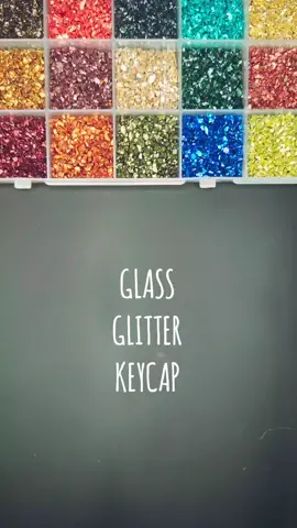 Making a glass glitter keycap with UV resin to fulfill an order for my Etsy shop!  #DIY #uvresin #resin #demolding #keycap #mechanicalkeyboard #glitter #SmallBusiness 