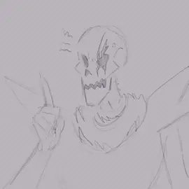 Old and messy because i made this after injuring my hand last year <3 Tempted to redraw it… . . . #underfell #underfellpapyrus 