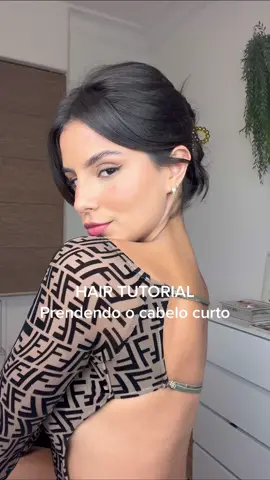 Dica pra prender o cabelo curto 🤍 #hairstyle #hairtutorial #hair #cabelocurto #shorthair 