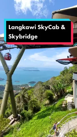 Langkawi SkyCab & SkyBridge. Great view on top overlooking the sea, mountain and sky. SkyCab is the world's steepest cable car.  #langkawi #langkawiskybridge #langkawiskycab #malaysia