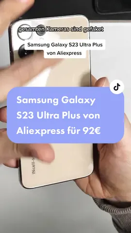 Samsung S23 Ultra Plus für 92€ von Aliexpress im Test. Das ist natürlich nur ChinaSchrott aber deshalb nicht weniger unterhaltsam wie man hier versucht, das Original zu kopieren. Mega schlecht gemacht, selbst für eine Kopie. Bestellt sowas nicht, das ist Müll. Danke. #moschuss #aliexpress #alibaba #samsung #samsunggalaxy #samsungs22ultra #samsungs23ultra #samsungs23 #dex #samsungdex #deutsch #video #viral #trends #tipps #Tech #technik #technology #hardware #handy #android #phone #amazon #techtok #günstig #billig #unboxing #test #review #deutsch #video #gaming #GamingOnTikTok #trends #tipps #test #gaminglife #gamingmemes #gamingpc #apple #xiaomi #oppo #huawei #sony #asus #iphone #phone #smartphone #smartphones #vivo #iqoo #huawei #applechallenge #trend #fyp #foryou #foryoupage #video 