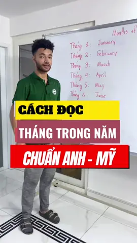 Cách đọc tháng trong năm chuẩn Mỹ có thể bạn chưa biết #LearnOnTikTok #enghousehomestay #tienganhgiaotiep #hoctienganhmoingay #studyenglish 