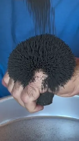 Super strong neodymium magnet makes iron magnetite sand come alive #physics #magnet #magnetic #Minecraft #experiment #Science #howto 