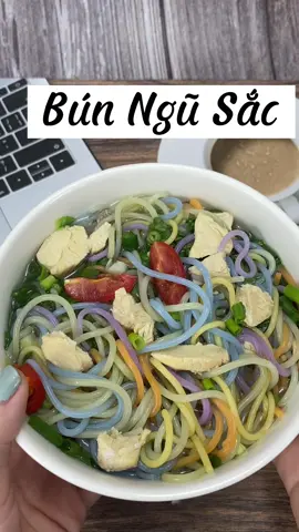Bún Ngũ Sắc ❤️ #bunngusac #buncaobang #bungaolut #gaolut #eatclean 