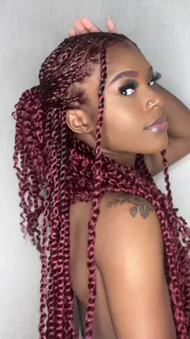 obsessed w/ these long passion twistsss 😗 #fypシ #naturalhairjourney #redhair #passiontwists #protectivestyles 