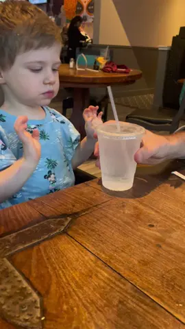 Hes 2 and trying Sprite for the first time 😂 Carbonation is too much for this toddler to handle…