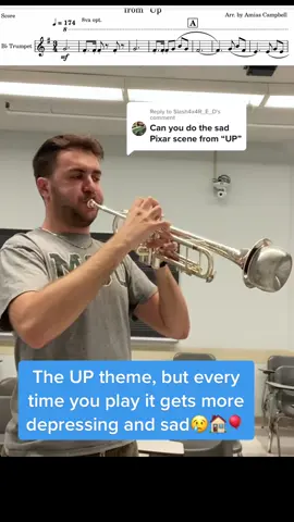 Replying to @Slash4x4R_E_D  Sure can! Send me more requests😄🎺🏠🎈 . #trumpet #up #uptheme #upthemesong #upsong #pixar #pixarup #movies #tromba #trompette #brass #mouthpiece #trombone #horn #tuba #music #harmon #mute #sad #depressing #practice 