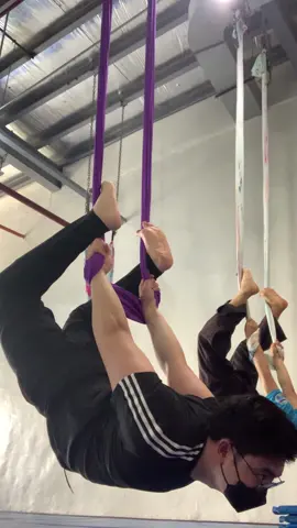 Side by side with the master #aerialfitness #hapkido #Fitness 