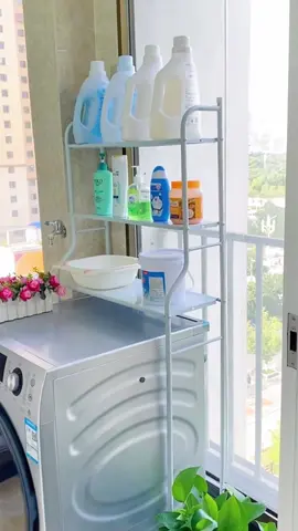 Washing machine storage rack #fyp #tiktok #foryou #goodthing #share #householditems #homeliving #convenient #storage #storagerack #shelf 