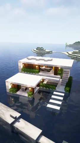 Modern House on Water🌊 #minecraft