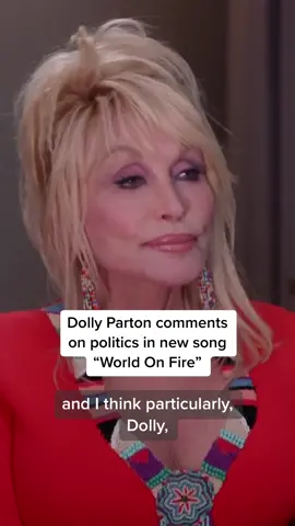 In an interview with NBC News correspondent #JacobSoboroff, @Dolly Parton said her new #WorldOnFire song is about the lack of humanity in politics today: “I just really think that often they worry more about the party than they do about the people.” #todayshow #acmawards