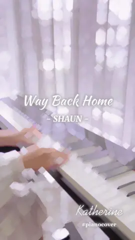 🎹 Way Back Home (SHAUN) #shaun #waybackhome#lyrics #viral #lovesongs #90s #piano #pianogirl #pianocovers #romanticsong